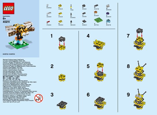 Instrucciones de Construcción - LEGO - 40211 - MMB Apr 2016 Bee: Page 1