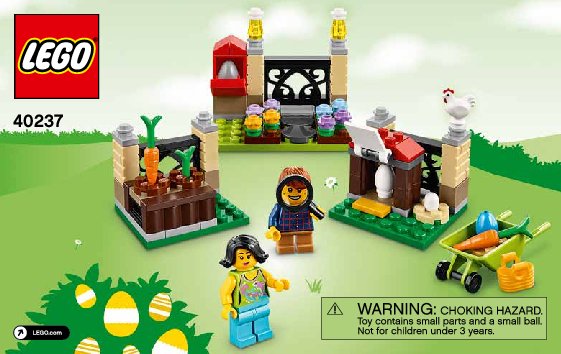 Instrucciones de Construcción - LEGO - 40237 - Búsqueda de huevos de Pascua LEGO®: Page 1