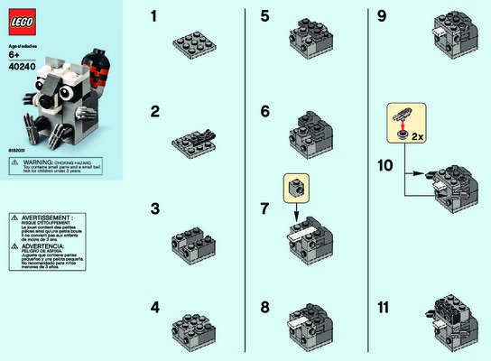 Instrucciones de Construcción - LEGO - 40240 - MMB Feb 2017 Raccoon: Page 1