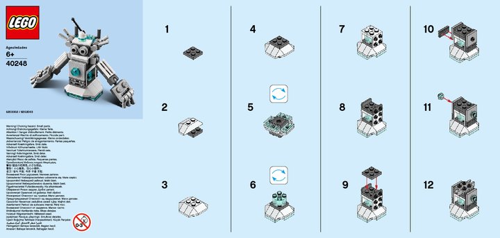 Instrucciones de Construcción - LEGO - 40248 - MMB Oct 2017 Robot: Page 1