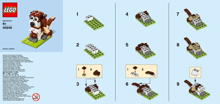 Instrucciones de Construcción - LEGO - 40249 - MMB Nov 2017 Dog: Page 1