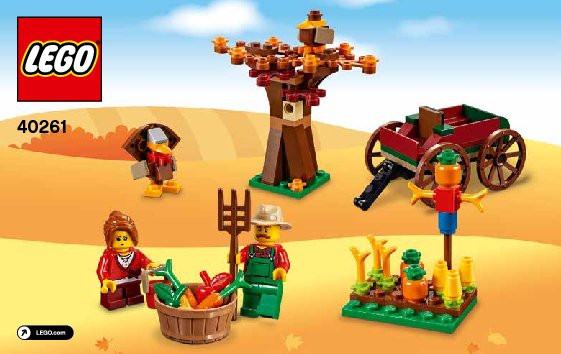 Instrucciones de Construcción - LEGO - 40261 - Thanksgiving Harvest: Page 1