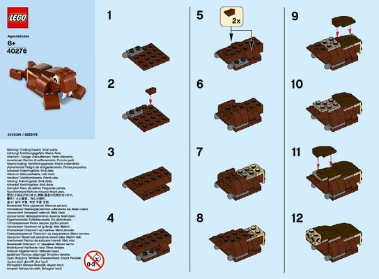 Instrucciones de Construcción - LEGO - 40276 - MMB Jan 2018 Walrus: Page 1