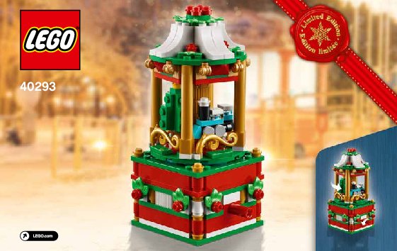 Instrucciones de Construcción - LEGO - 40293 - Christmas Carousel: Page 1