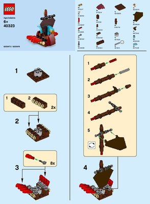 Instrucciones de Construcción - LEGO - 40323 - MMB Mar 2019 Viking Ship: Page 1