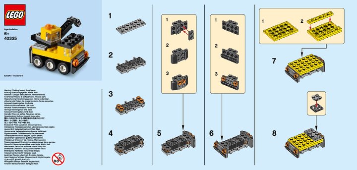 Instrucciones de Construcción - LEGO - 40325 - MMB May 2019 Crane: Page 1