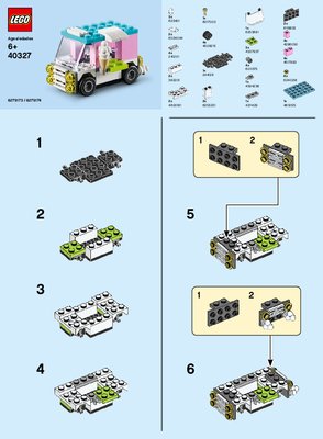 Instrucciones de Construcción - LEGO - 40327 - MMB July 2019 – Ice Cream Truck: Page 1