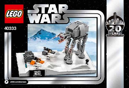 Instrucciones de Construcción - LEGO - 40333 - Battle of Hoth™ – 20th Anniversary Editi: Page 1