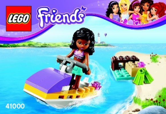 Instrucciones de Construcción - LEGO - Friends - 41000 - Diviértete con la moto de agua: Page 1