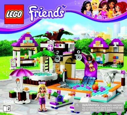 Instrucciones de Construcción - LEGO - Friends - 41008 - La Piscina Municipal de Heartlake City: Page 1