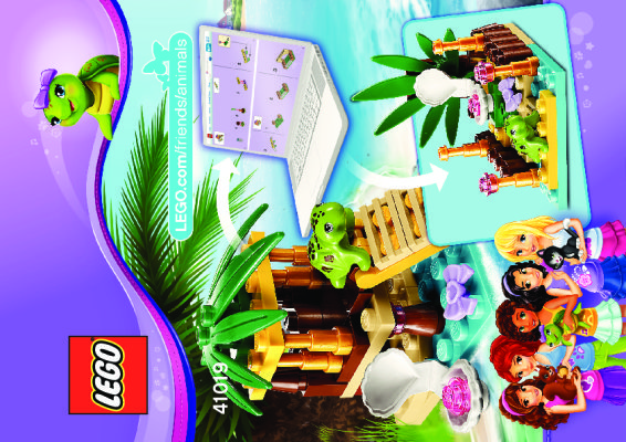 Instrucciones de Construcción - LEGO - 41019 - Turtle's Little Oasis: Page 1