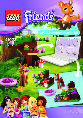 Instrucciones de Construcción - LEGO - 41023 - Fawn’s Forest: Page 1