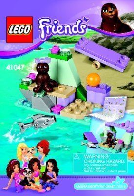 Instrucciones de Construcción - LEGO - Friends - 41047 - La Pequeña Roca de la Foca: Page 1