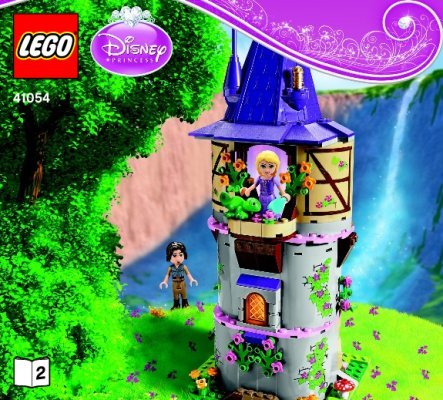 Instrucciones de Construcción - LEGO - Disney - 41054 - La Torre Creativa de Rapunzel: Page 1