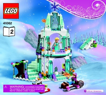 Instrucciones de Construcción - LEGO - Disney Princess - 41062 - El Brillante Castillo de Hielo de Elsa: Page 1