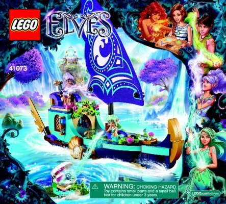 Instrucciones de Construcción - LEGO - Elves - 41073 - La Gran Aventura en Barco de Naida: Page 1