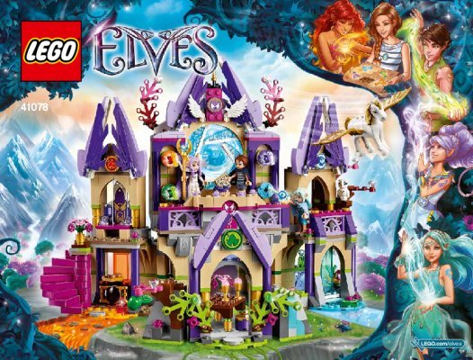 Instrucciones de Construcción - LEGO - Elves - 41078 - El Misterioso Castillo de Skyra en el Cielo: Page 1