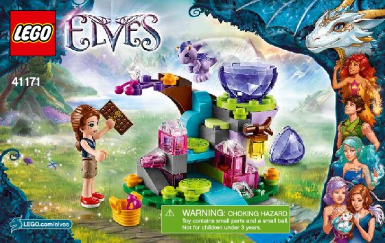 Instrucciones de Construcción - LEGO - Elves - 41171 - Emily Jones y el bebé dragón del viento: Page 1