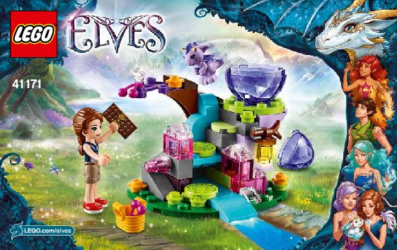 Instrucciones de Construcción - LEGO - Elves - 41171 - Emily Jones y el bebé dragón del viento: Page 1