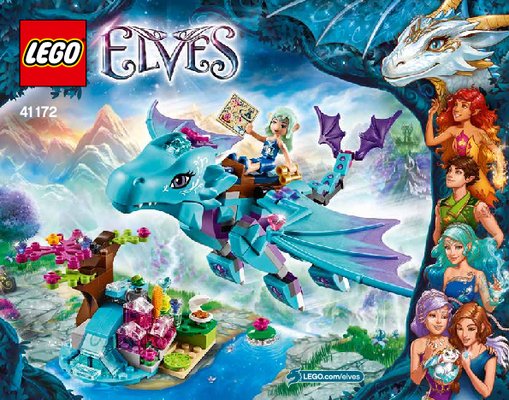 Instrucciones de Construcción - LEGO - Elves - 41172 - La aventura del dragón del agua: Page 1