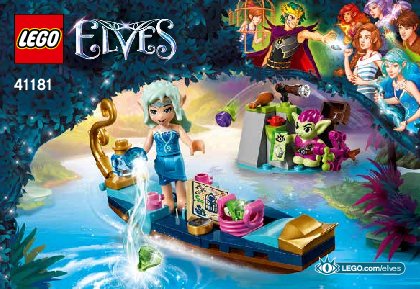 Instrucciones de Construcción - LEGO - Elves - 41181 - Góndola de Naida y el duende ladrón: Page 1