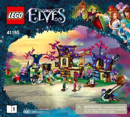 Instrucciones de Construcción - LEGO - Elves - 41185 - Rescate mágico del poblado de los duendes: Page 1