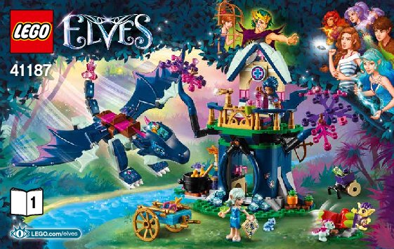 Instrucciones de Construcción - LEGO - Elves - 41187 - Guarida de sanación de Rosalyn: Page 1