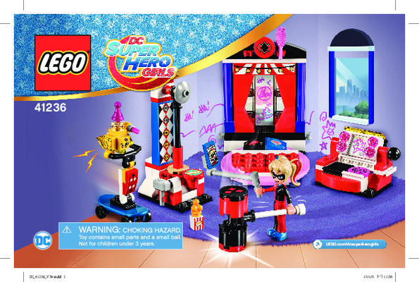 Instrucciones de Construcción - LEGO - DC Super Hero Girls - 41236 - Dormitorio de Harley Quinn™: Page 1