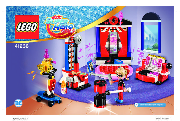 Instrucciones de Construcción - LEGO - DC Super Hero Girls - 41236 - Dormitorio de Harley Quinn™: Page 1