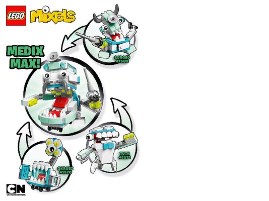 Instrucciones de Construcción - LEGO - Mixels - 41569 - Surgeo: Page 1