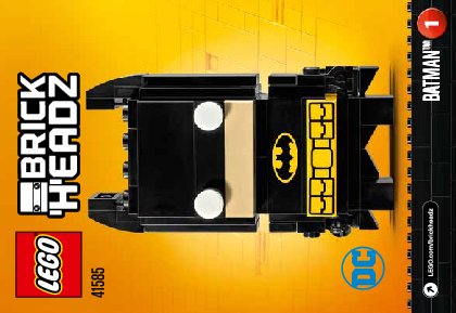 Instrucciones de Construcción - LEGO - BrickHeadz - 41585 - Batman™: Page 1