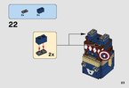 Instrucciones de Construcción - LEGO - BrickHeadz - 41589 - Capitán America: Page 23