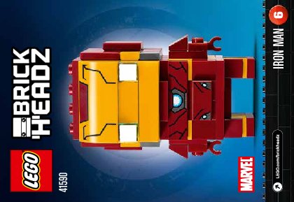 Instrucciones de Construcción - LEGO - BrickHeadz - 41590 - Iron Man: Page 1