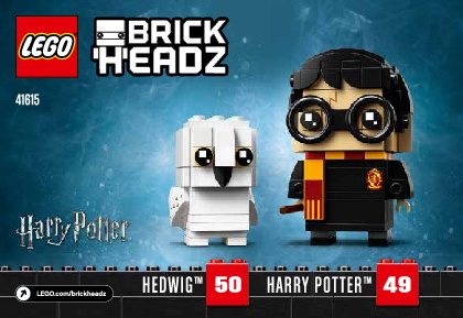 Instrucciones de Construcción - LEGO - 41615 - Harry Potter™ & Hedwig™: Page 1