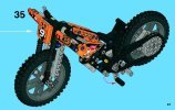 Instrucciones de Construcción - LEGO - Technic - 42007 - Moto de Motocross: Page 57