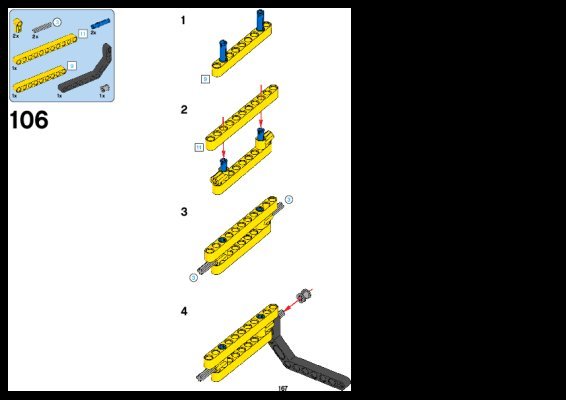 Instrucciones de Construcción - LEGO - Technic - 42030 - Excavadora con Ruedas VOLVO L350F con control remoto: Page 1