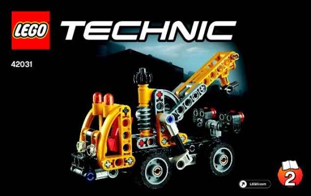 Instrucciones de Construcción - LEGO - Technic - 42031 - Camión con Plataforma Elevadora: Page 1