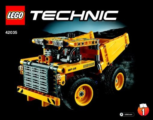 Instrucciones de Construcción - LEGO - Technic - 42035 - Camión de Minería: Page 1