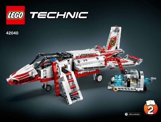 Instrucciones de Construcción - LEGO - Technic - 42040 - Avión de Extinción de Incendios: Page 1