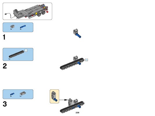 Instrucciones de Construcción - LEGO - Technic - 42043 - Mercedes-Benz Arocs 3245: Page 1