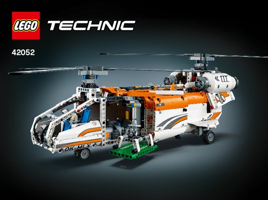 Instrucciones de Construcción - LEGO - Technic - 42052 - Helicóptero de transporte pesado: Page 1