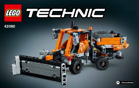 Instrucciones de Construcción - LEGO - Technic - 42060 - Equipo de trabajo en carretera: Page 1