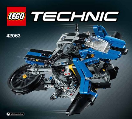 Instrucciones de Construcción - LEGO - Technic - 42063 - BMW R 1200 GS Adventure: Page 1