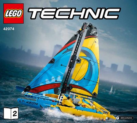 Instrucciones de Construcción - LEGO - 42074 - Racing Yacht: Page 1