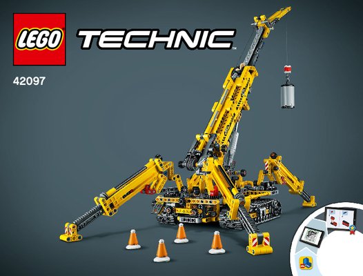 Instrucciones de Construcción - LEGO - 42097 - Compact Crawler Crane: Page 1