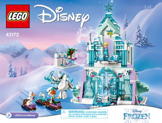 Instrucciones de Construcción - LEGO - 43172 - Elsa's Magical Ice Palace: Page 1