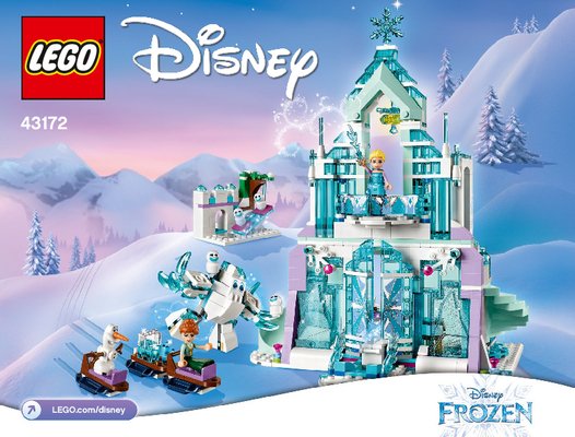 Instrucciones de Construcción - LEGO - 43172 - Elsa's Magical Ice Palace: Page 1