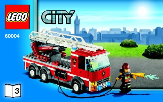 Instrucciones de Construcción - LEGO - City - 60004 - Estación de Bomberos: Page 1