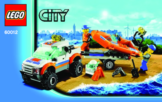 Instrucciones de Construcción - LEGO - City - 60012 - 4x4 y Bote de Submarinismo: Page 1