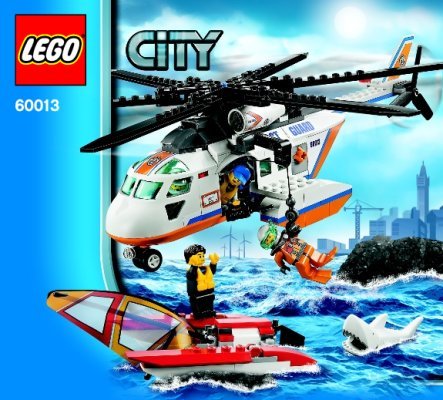 Instrucciones de Construcción - LEGO - 60013 - Coast Guard Helicopter: Page 1